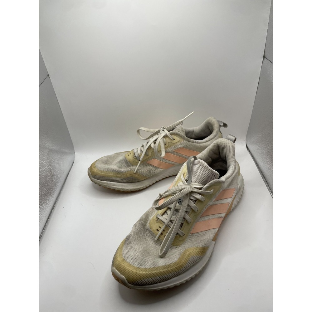 Adidas Edge Runner EE9054 Womens US 10 Running Shoes Cloud White Pink Sneakers
